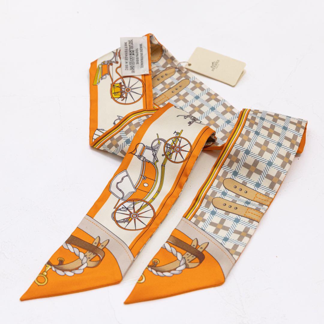 【新品】エルメス HERMES ツイリー 《馬車の変遷》