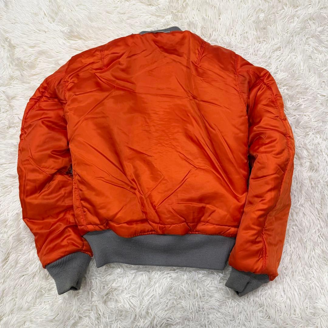 710　AVIREX 　MA-1フライトジャケット　M　シルバー