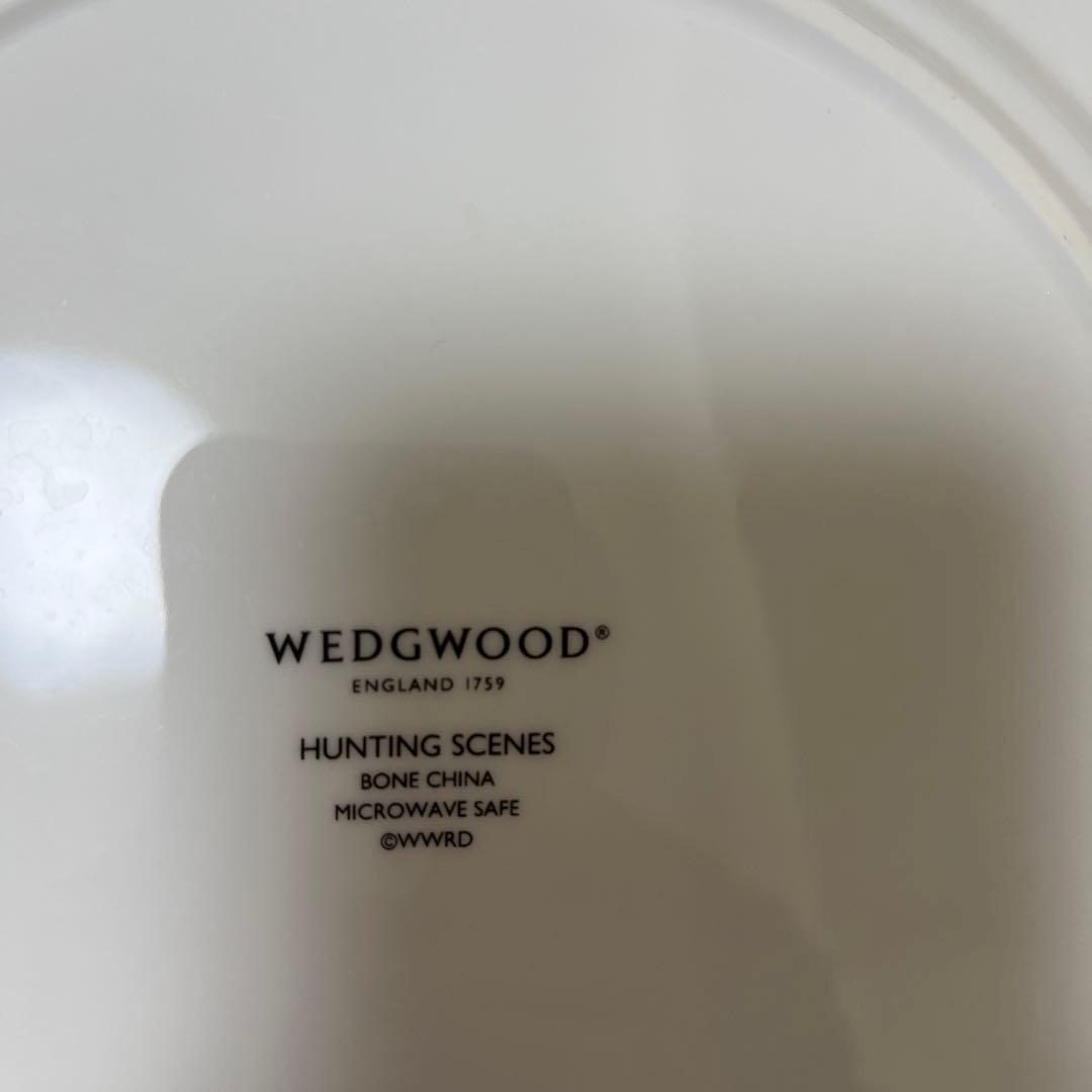 る*う様 美品‼︎WEDGEWOOD ハンティングシーン 大皿2枚組[廃盤希少]