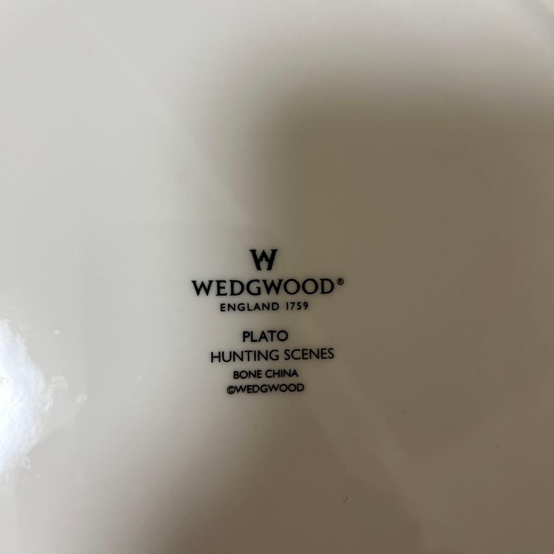 る*う様 美品‼︎WEDGEWOOD ハンティングシーン 大皿2枚組[廃盤希少]