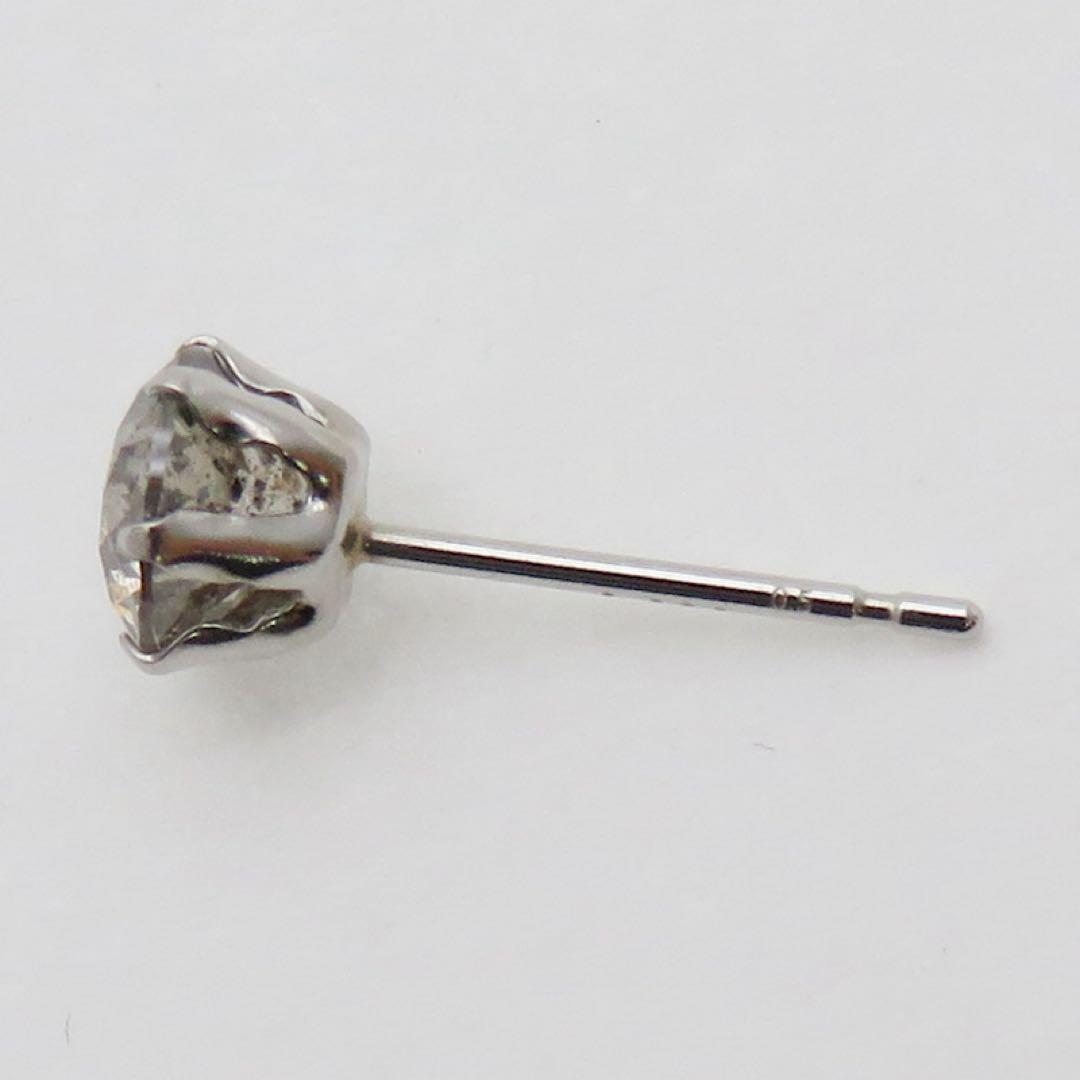 や*ん様 本物保証、‼︎ Pt900 プラチナ 天然ダイヤモンド0.5ct 片耳