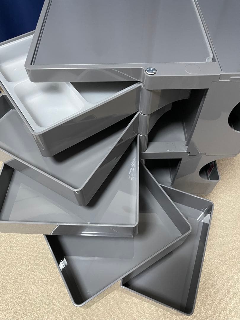 B-LINE ボビーワゴン　3段5トレイ　グレー