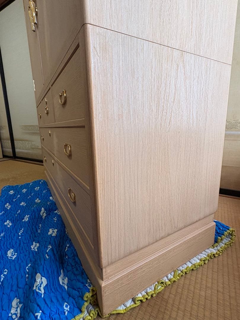 伝統工芸士 瀧上昭治作 高級総桐箪笥 定価100万★程度良好★