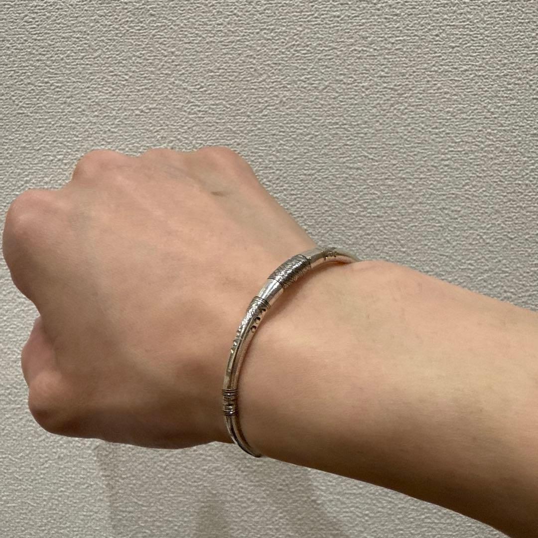 トゥアレグシルバー バングル ブレスレット シルバー925 定価約28000円