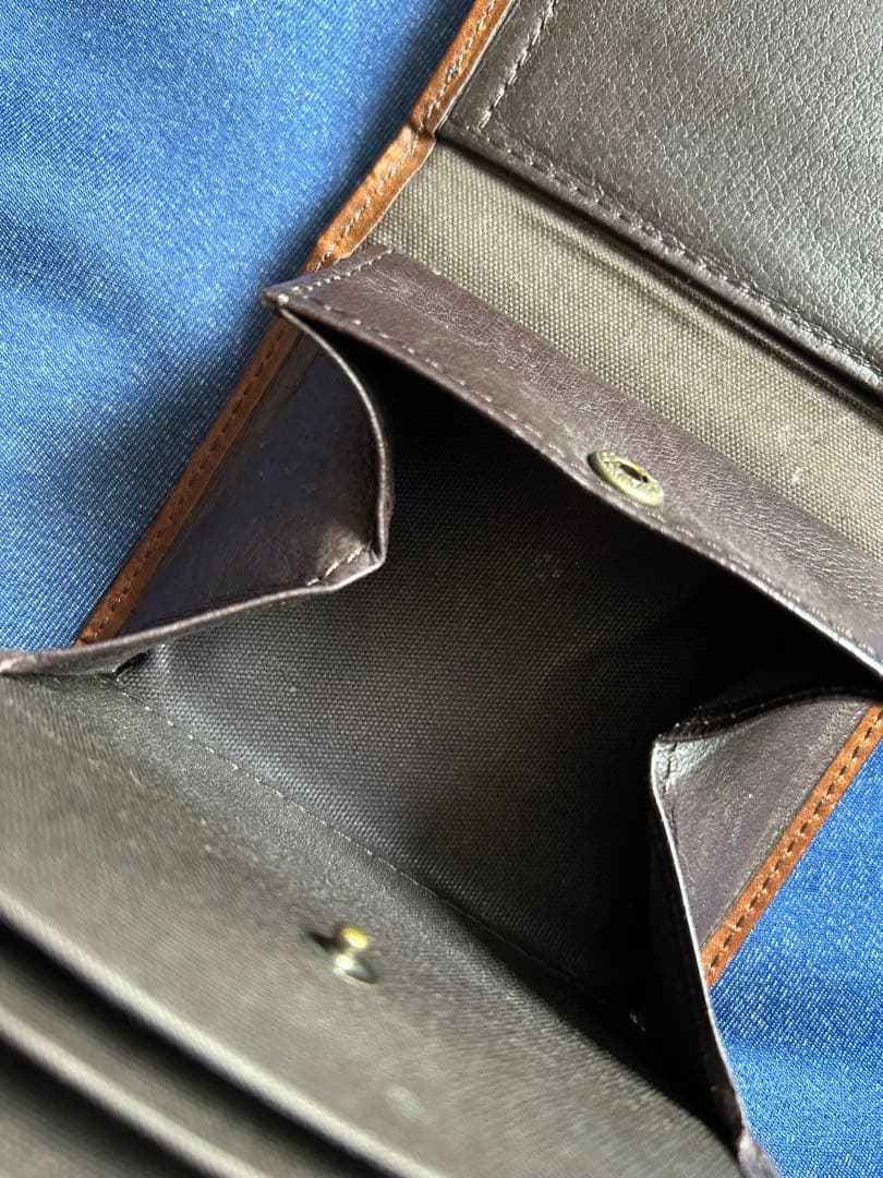 エムピウ　ミッレフォッリエ　P25 ブスケット　ダークブラウン　コンパクト財布
