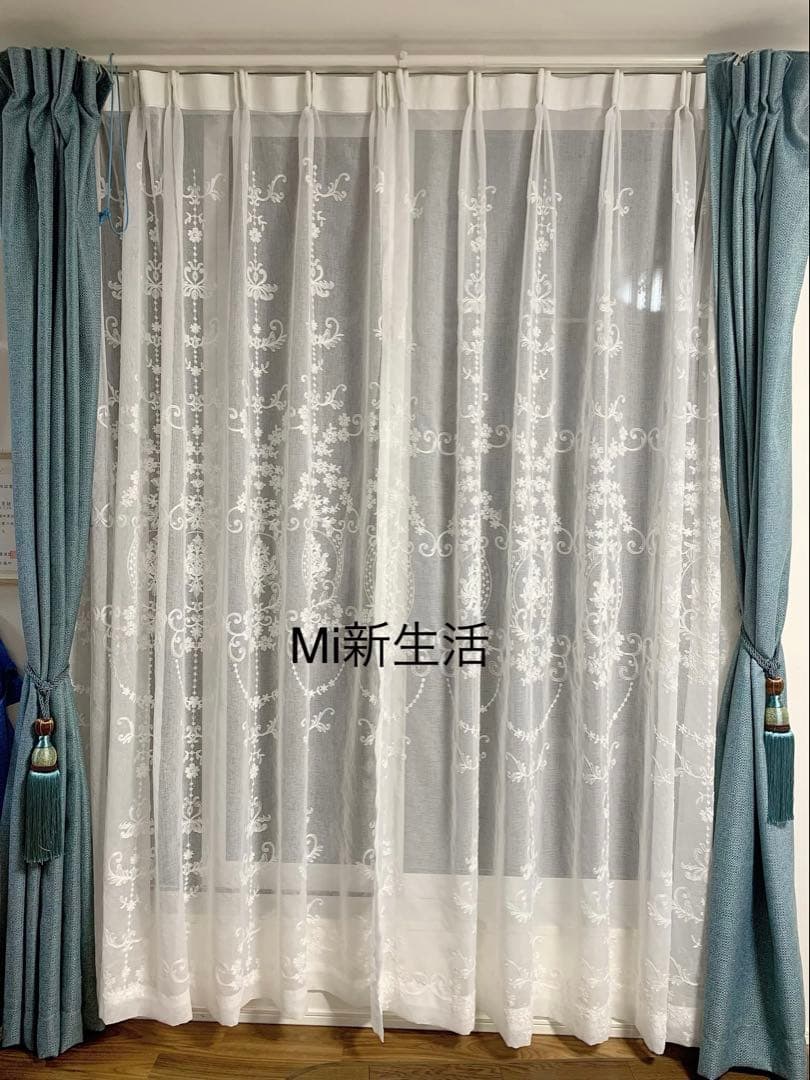 ★オーダー注文★ 106番-刺繍入れ高級カーテン
