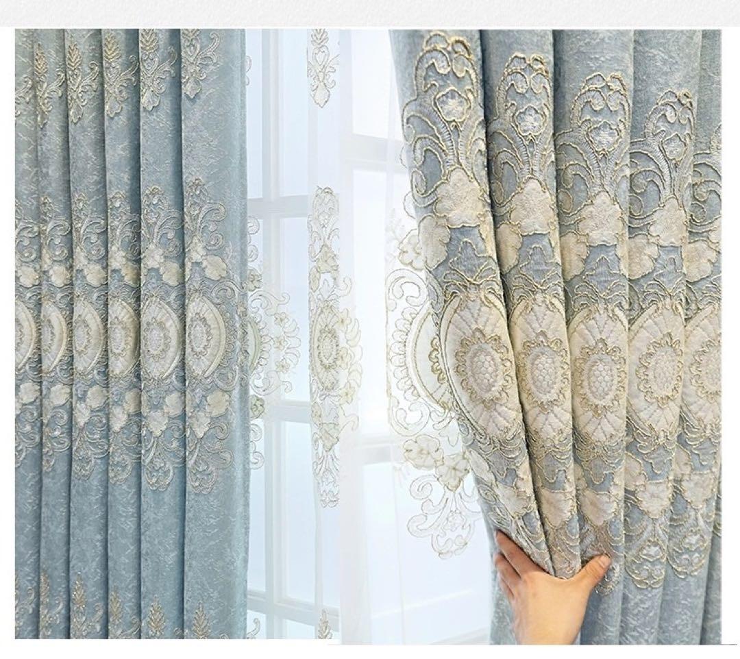★オーダー注文★ 106番-刺繍入れ高級カーテン