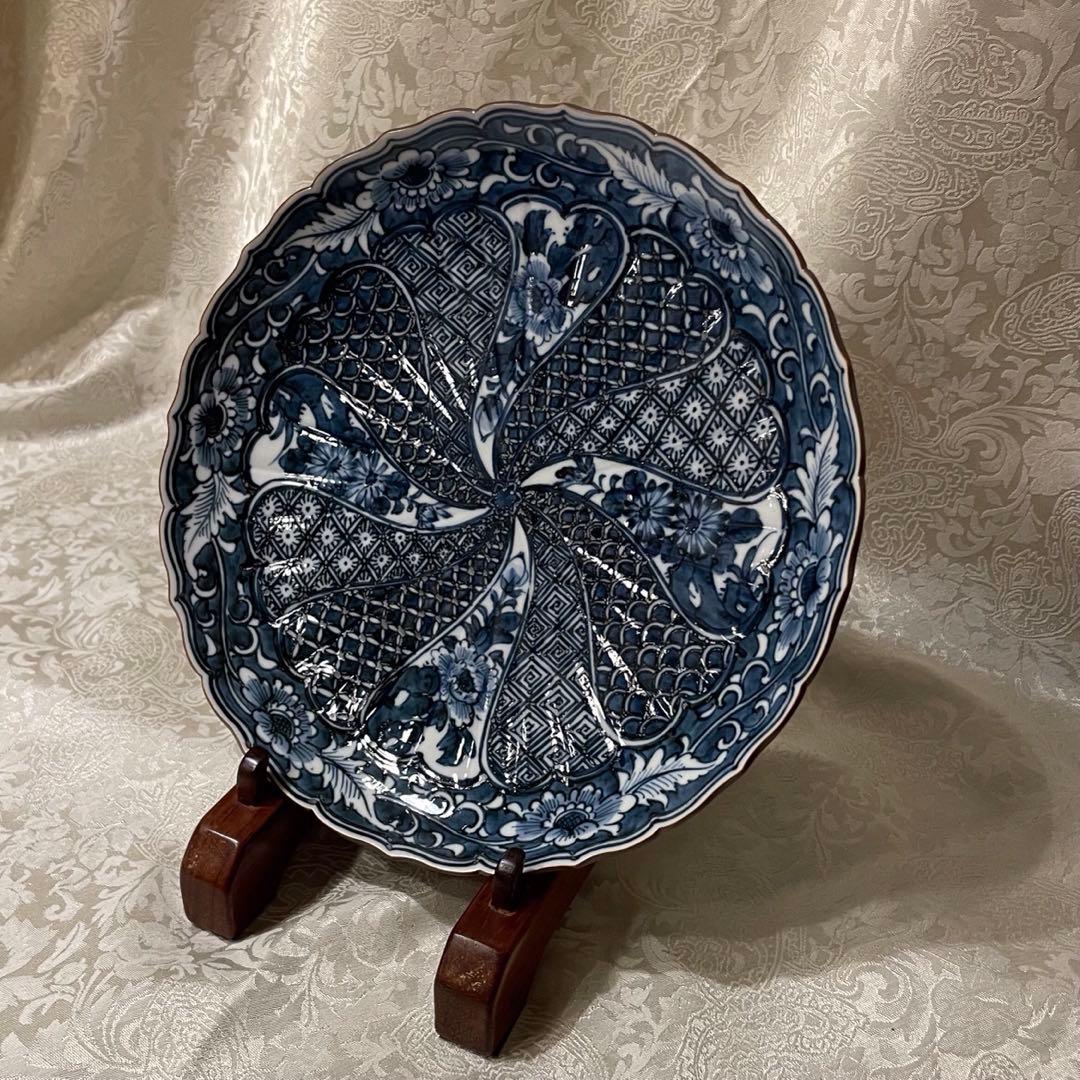 京焼　平安瑞泉　中皿　五枚揃い　共箱