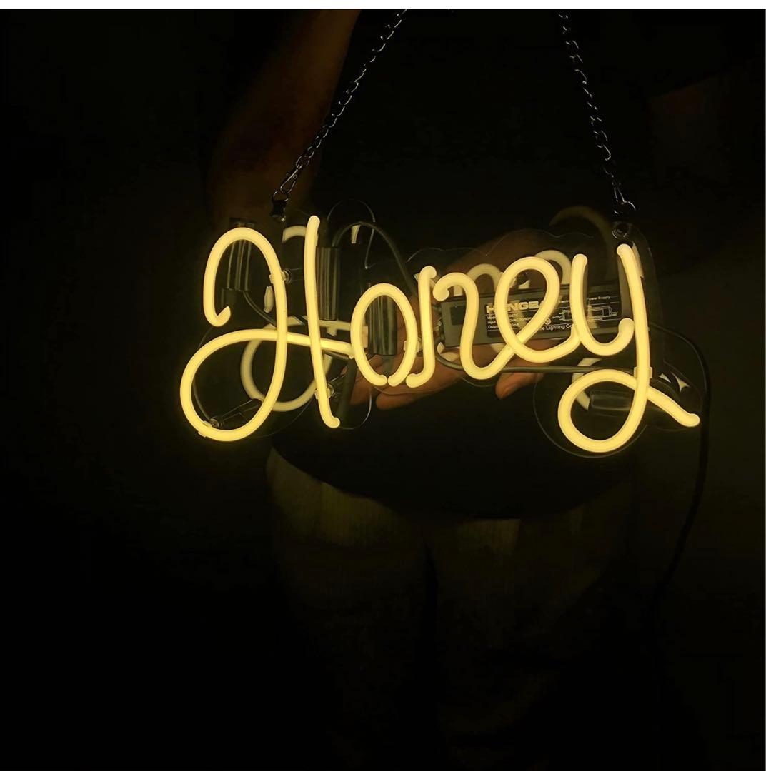 オーダーメイド　ネオンサイン HONEY ネオン NEON SIGN 喫茶店