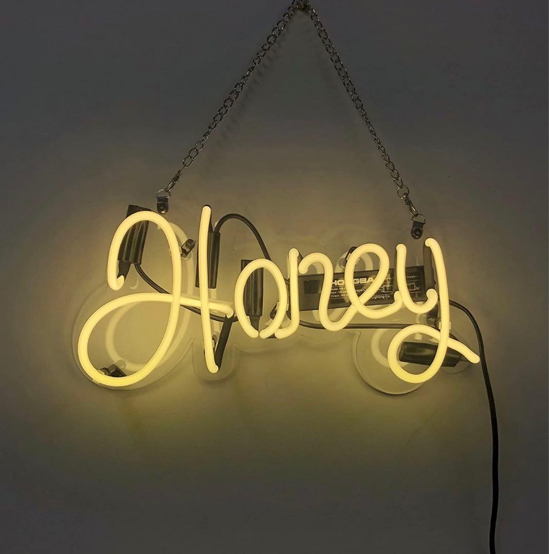 オーダーメイド　ネオンサイン HONEY ネオン NEON SIGN 喫茶店