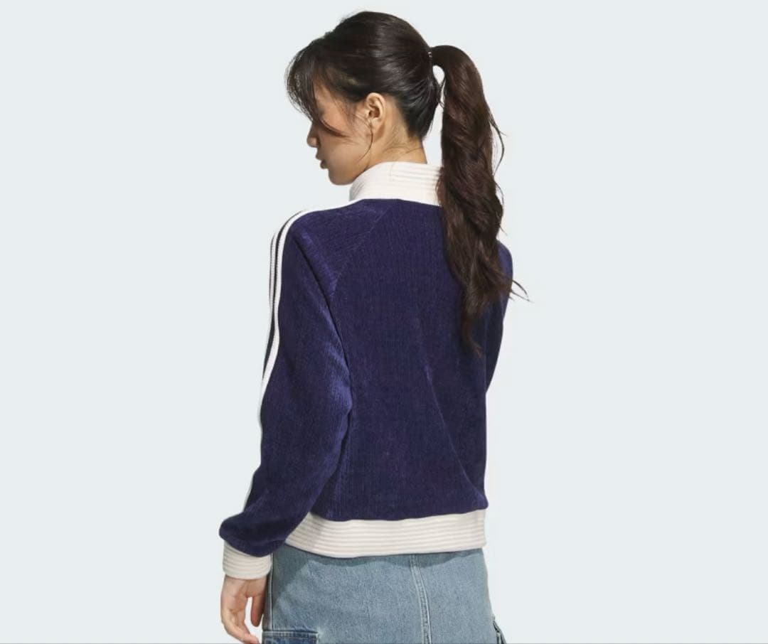 adidas オリジナルズコーデュロイ ジャケット ブルー