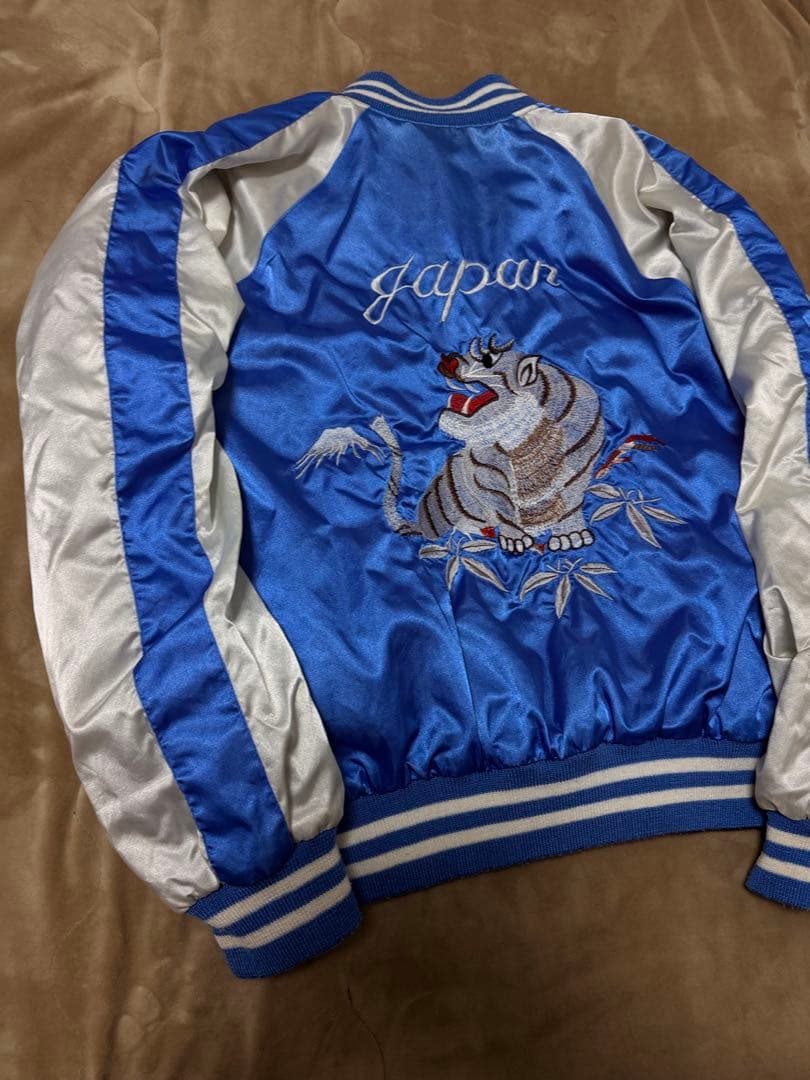 ２面用 Jungle storm 別珍 虎 龍 日本 スカジャン vintage