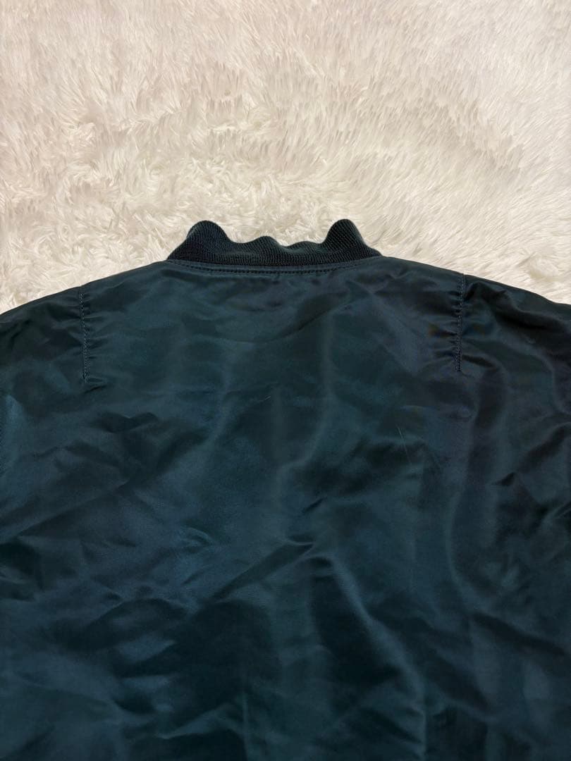 アルファ　MA-1 フライトジャケット　中綿　リバーシブル　中綿　ブルー　S