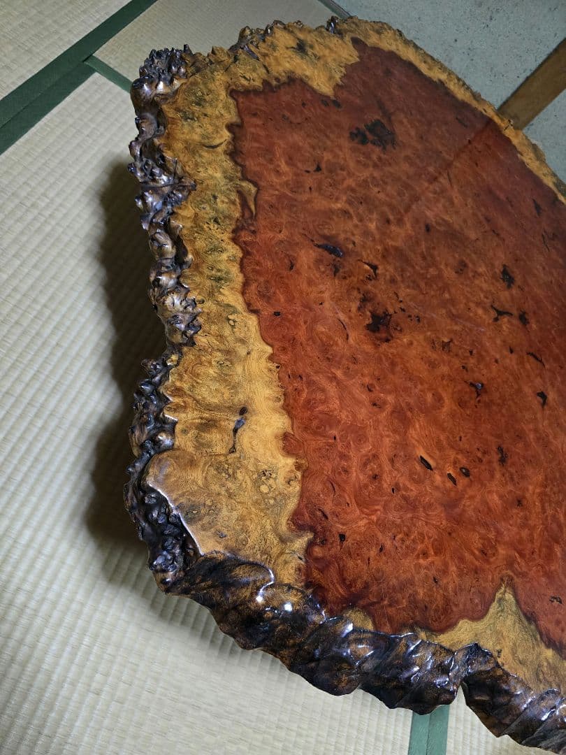 花梨 天然木 一枚板 瘤 瘤杢 花台 座卓 テーブル