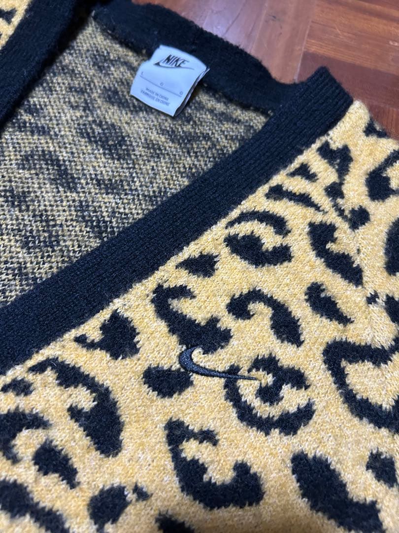 Nike カーディガン ヒョウ柄 L