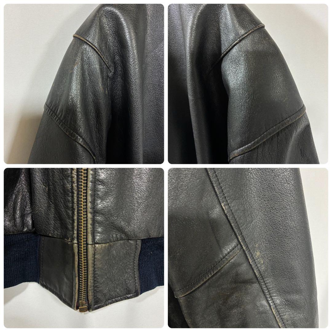 BUGLE BOY ビューグルボーイ USA MA-1タイプ レザー 牛革 本革