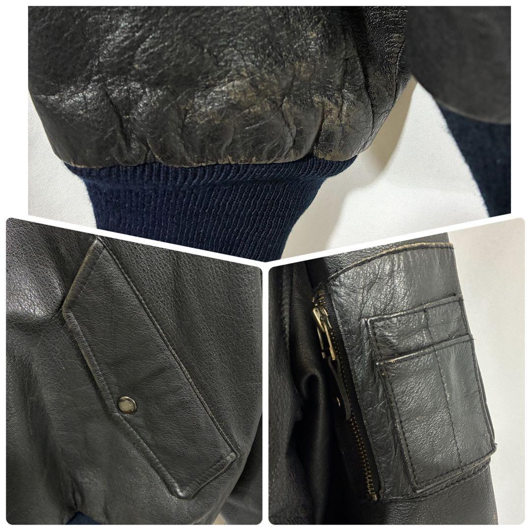 BUGLE BOY ビューグルボーイ USA MA-1タイプ レザー 牛革 本革