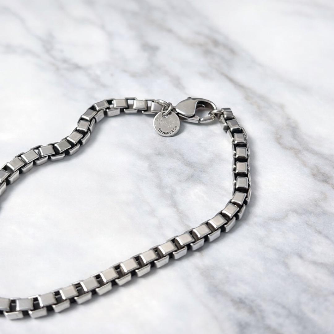 Tiffanyシルバー925 チェーンブレスレット 調整可能