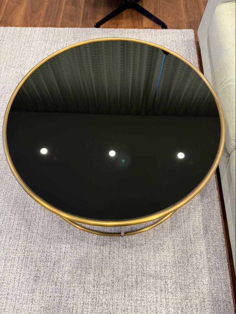 ガラステーブル ローテーブル