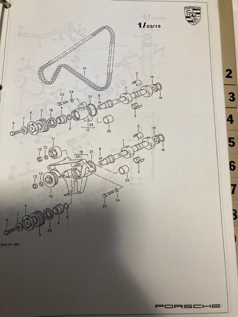 ポルシェ 924 937 964 944 分解整備マニュアル エンジン ボディー