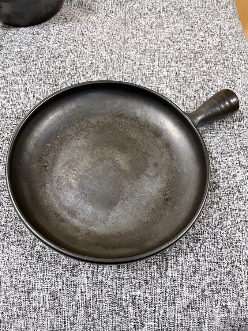 ガス器専用フライパン 陶器製 常滑焼き