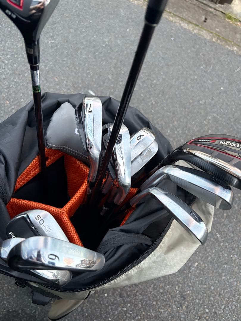 Srixon スタンドゴルフバッグ グレー/オレンジ　セット