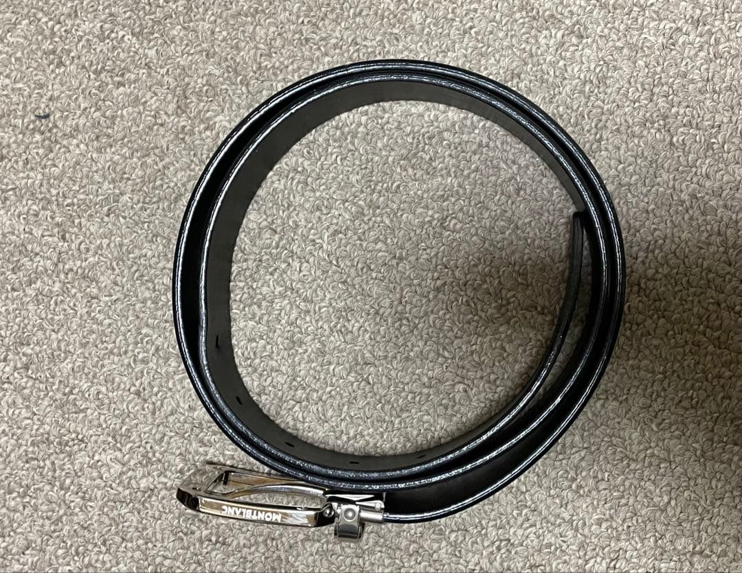 モンブラン ベルト マイスターシュテック 本革ベルト　シルバー金具