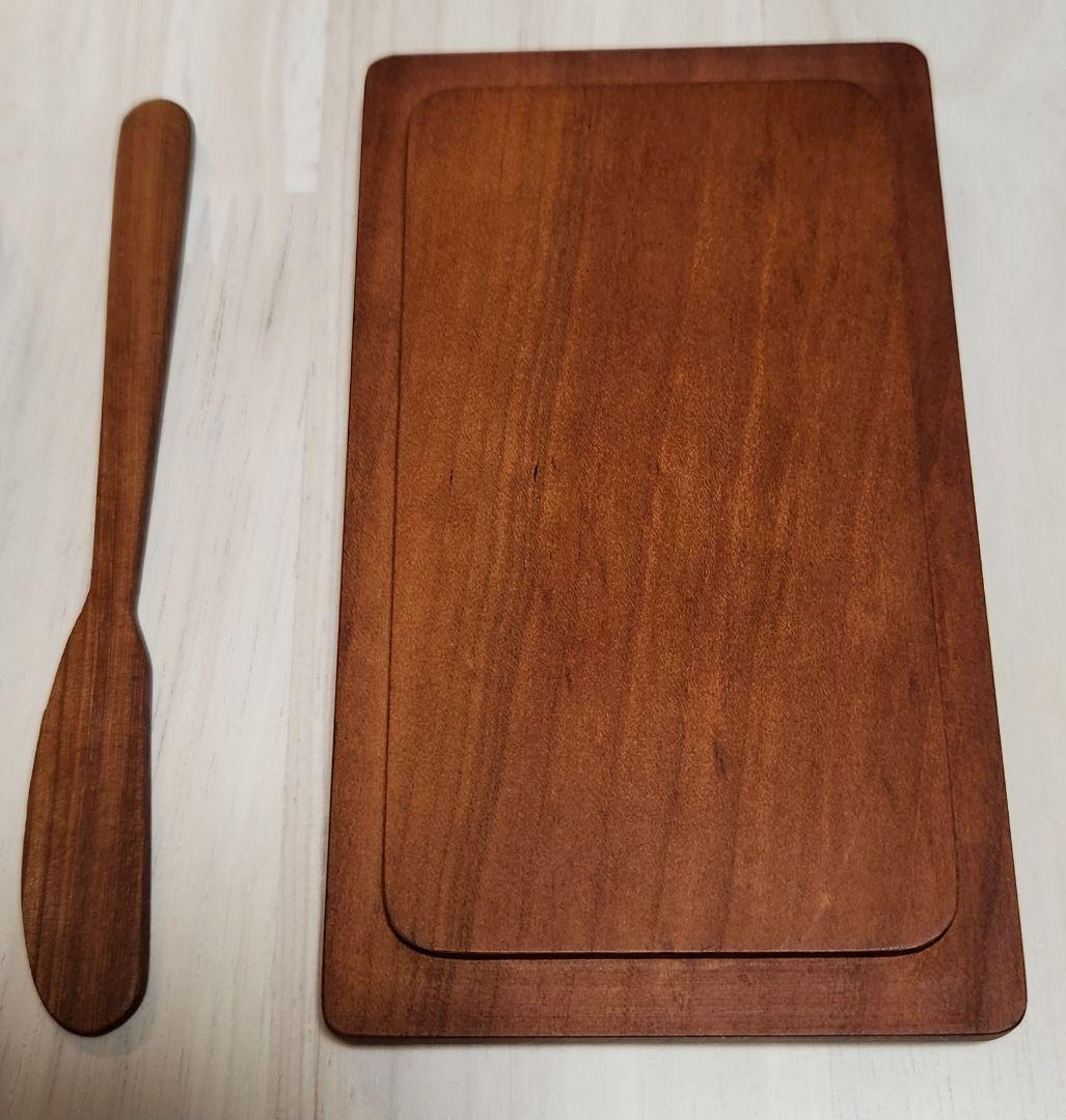 三谷龍二 PERSONA STUDIO 山桜 バターケース&ナイフ ヴィンテージ