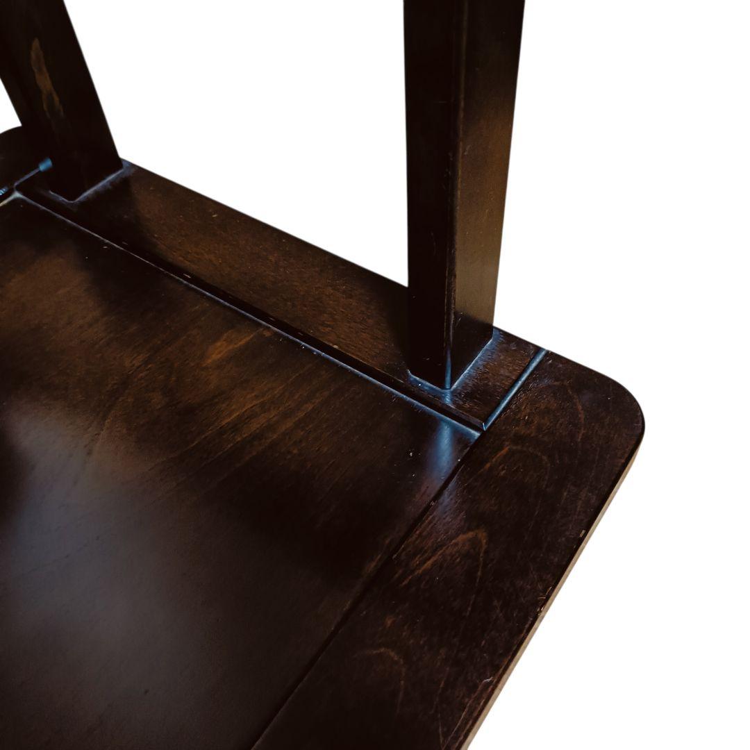 木製　民芸家具　座椅子　星野民藝タイプ　円形背もたれ　ダークブラウン