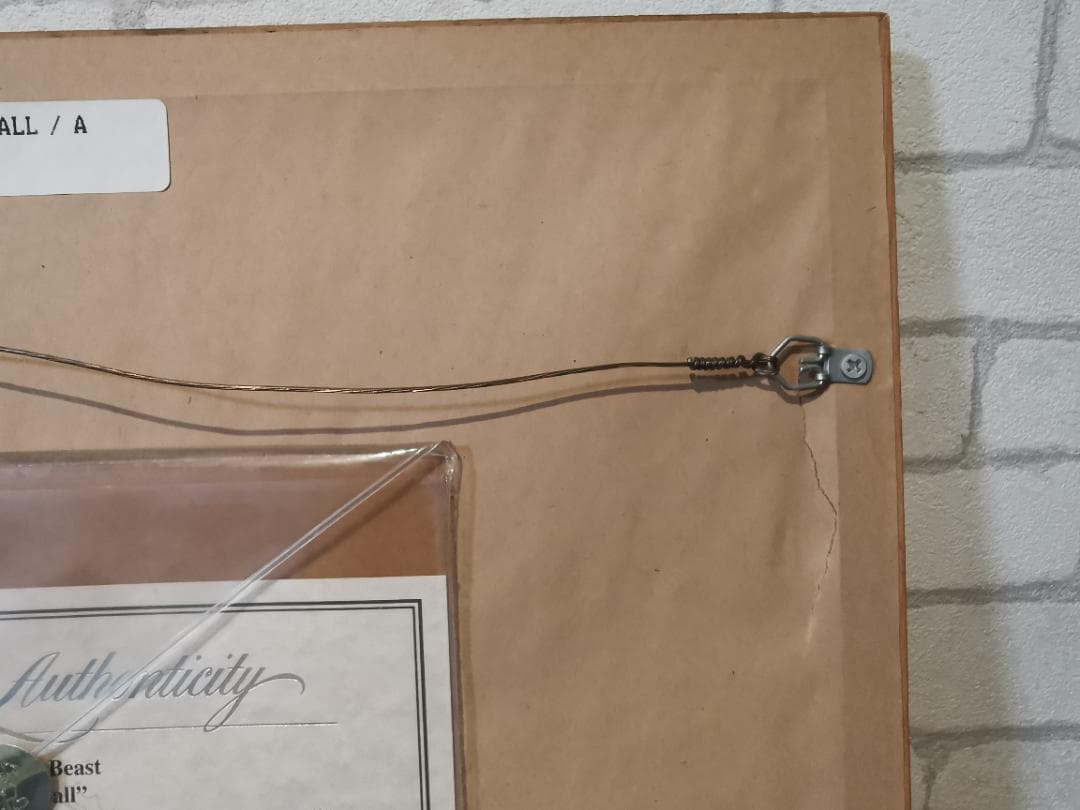 【希少・レア品】Disney『美女と野獣』セル画 アンティーク絵画 フレーム付