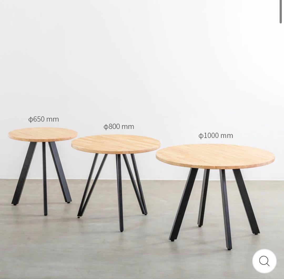 KANADEMO円形カフェテーブル 直径65cm高さ67cm