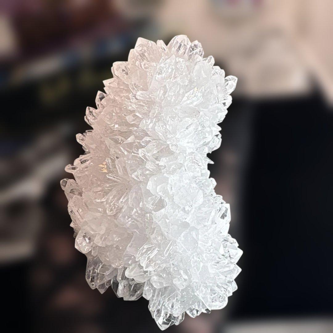 水晶八角形♡多面カット♡No.2542