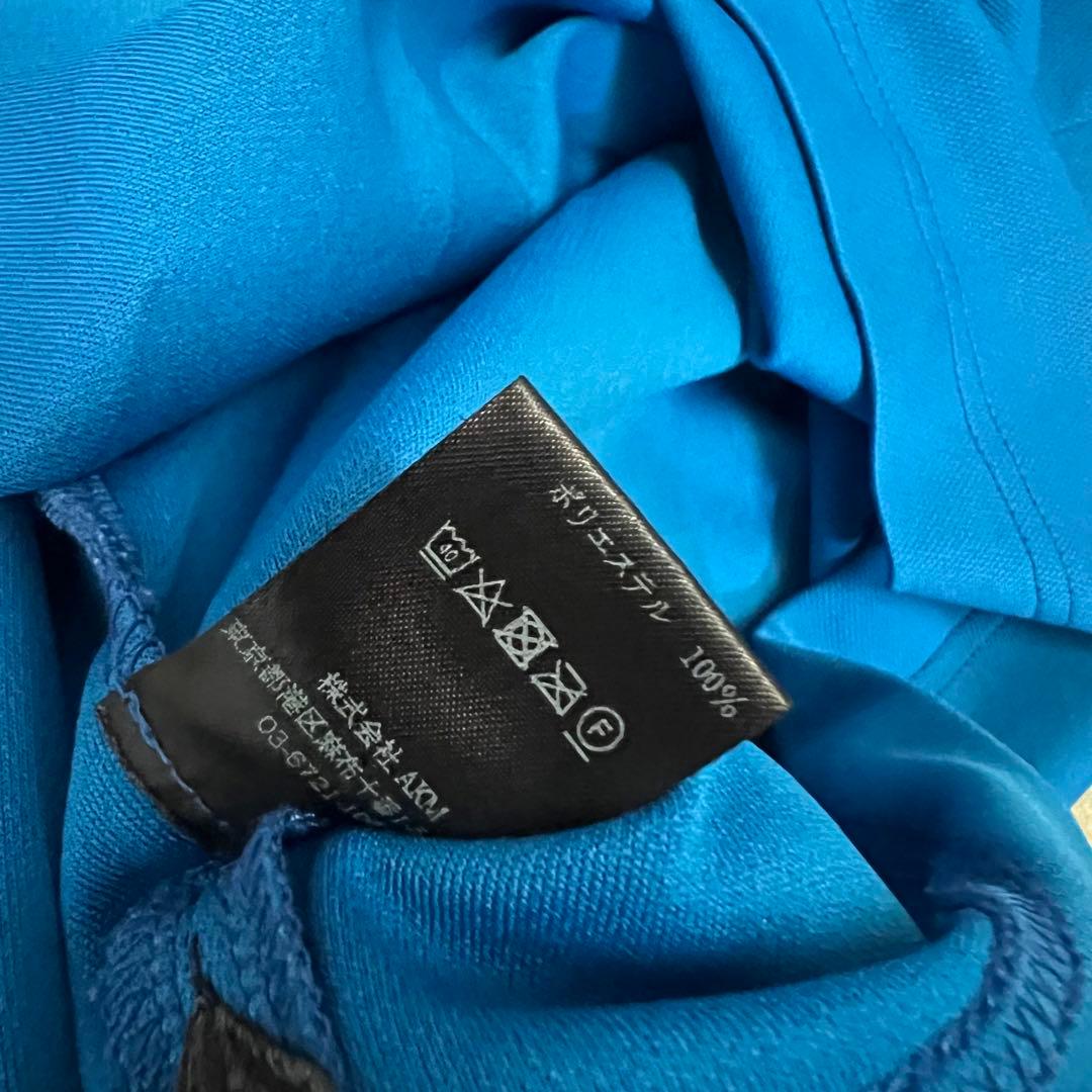 1piu1uguale3 GOLF ポロシャツ　メンズ　半袖　ロゴ　青　3 S