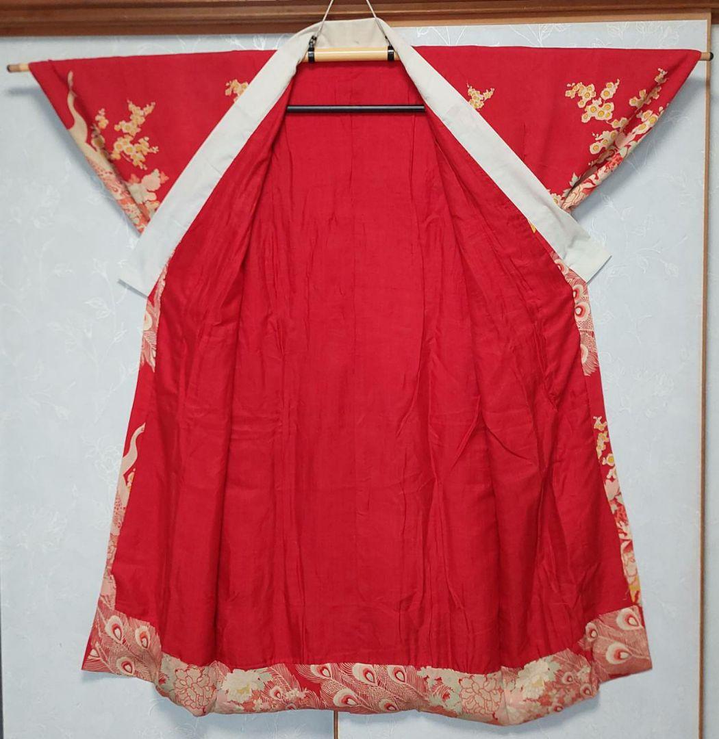 NA62アンティーク着物長襦袢正絹着丈119センチ裄丈58センチ