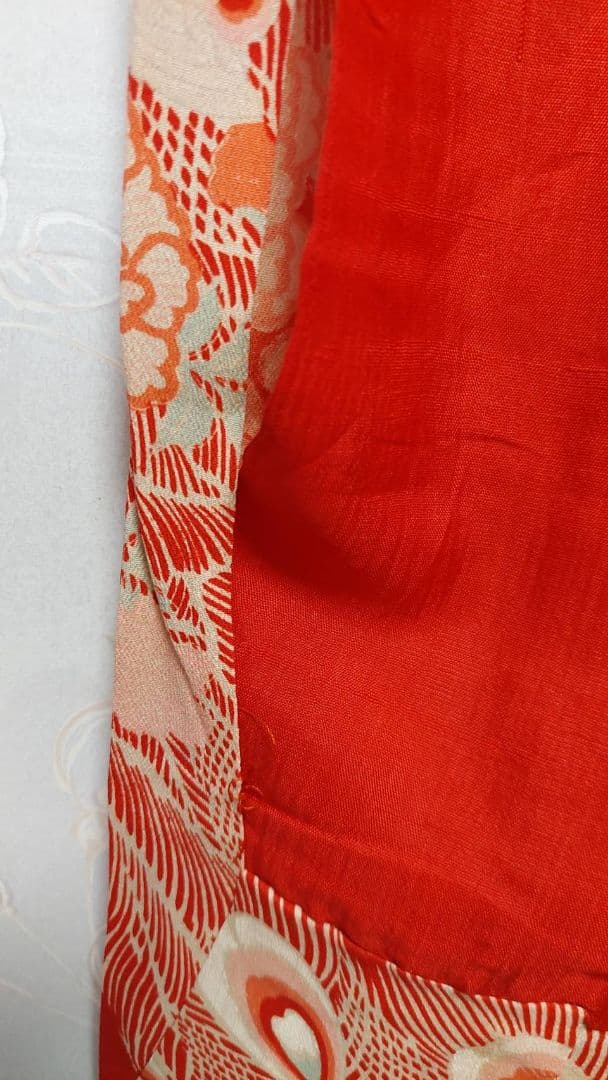 NA62アンティーク着物長襦袢正絹着丈119センチ裄丈58センチ