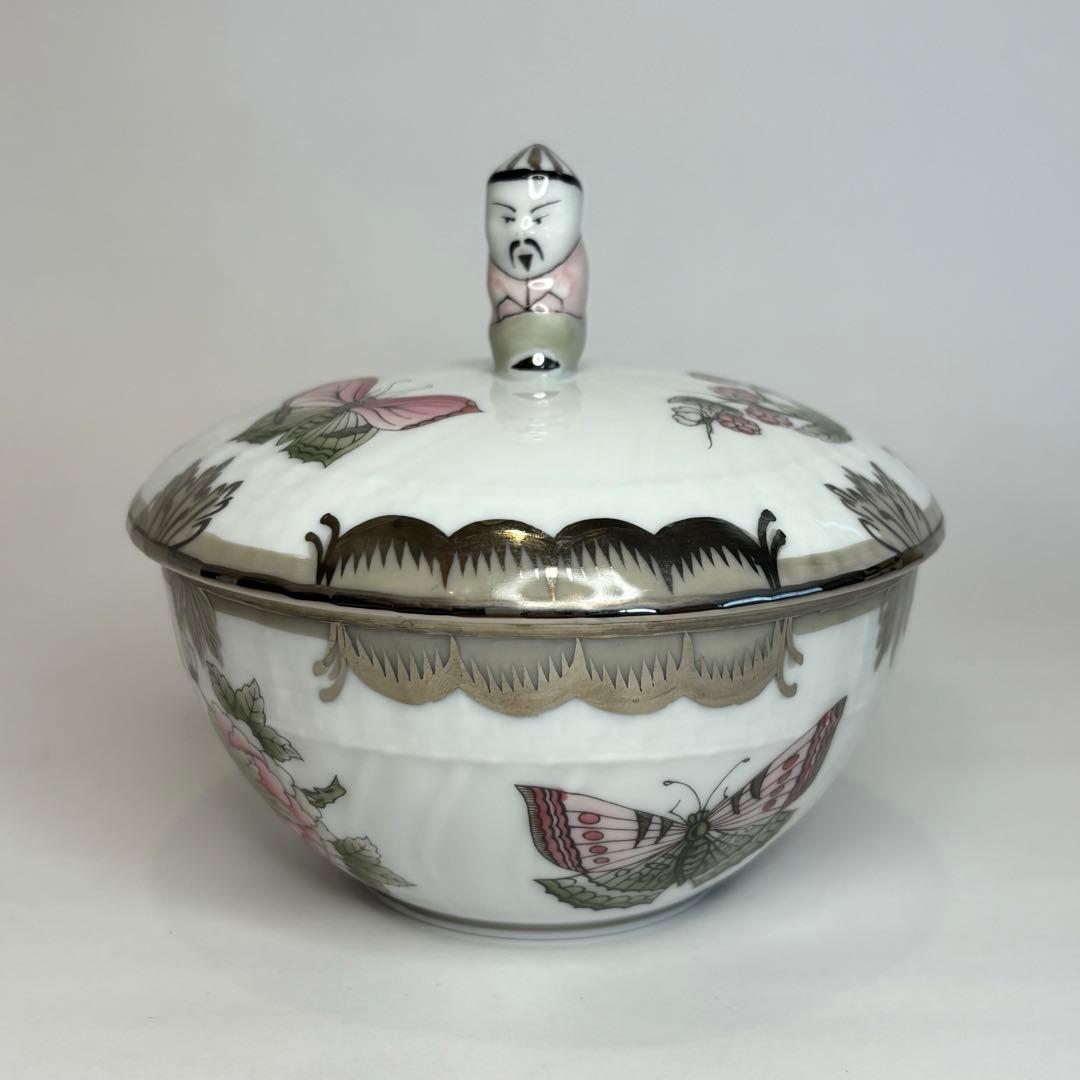 HEREND ヘレンド　ヴィクトリアプラチナ　マンダリンボンボン　小物入れ