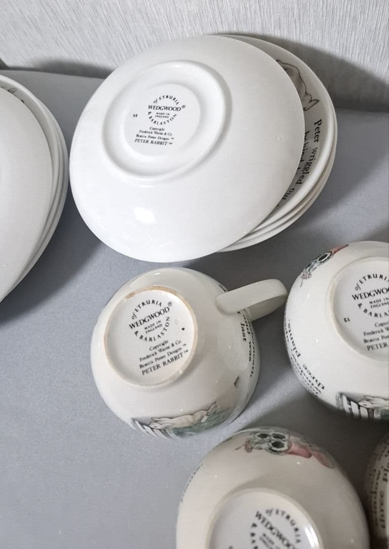 ピーターラビット 皿 製 旧刻印 12点