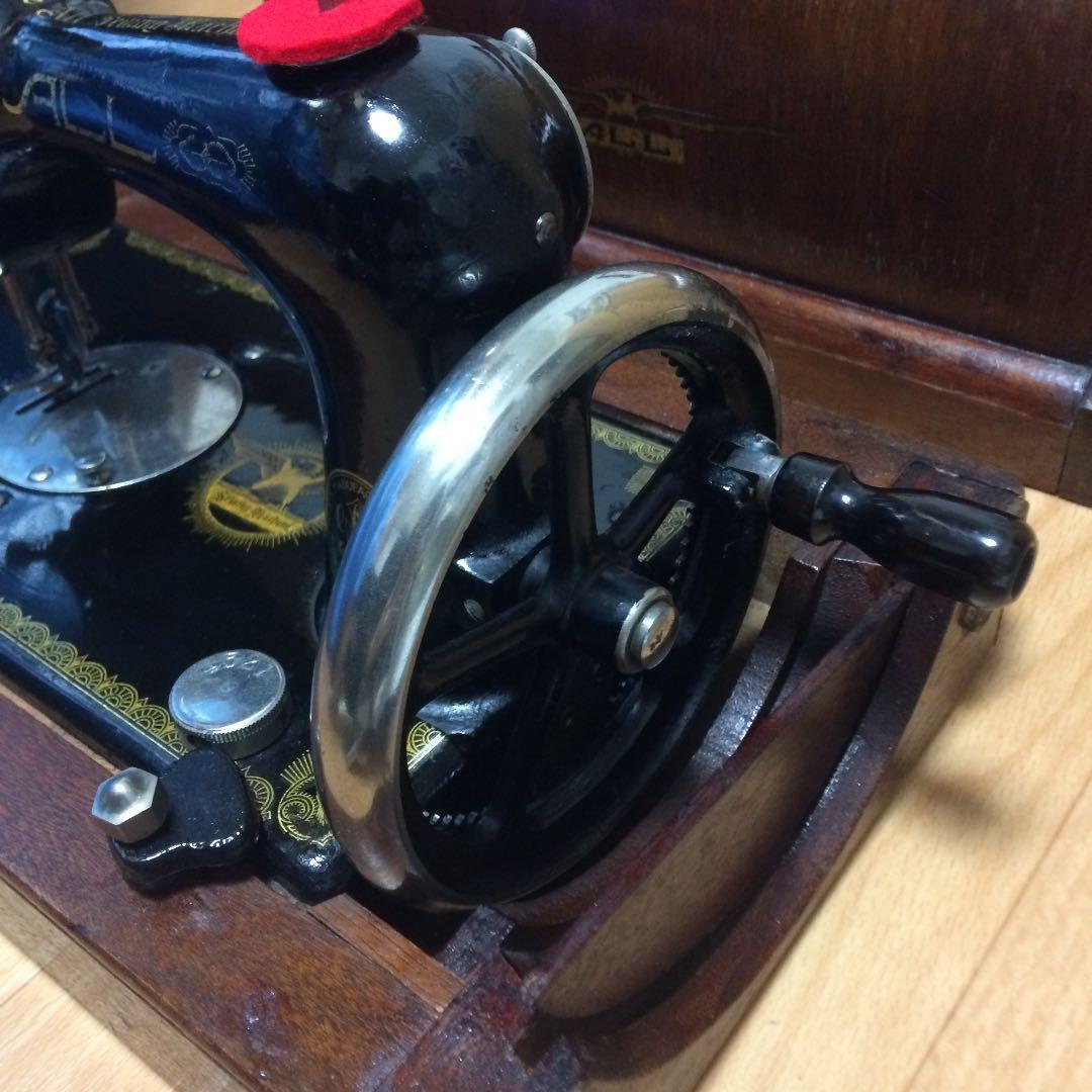 稀少 昭和レトロ　アンティーク ALL オールミシン 手回し ミシン