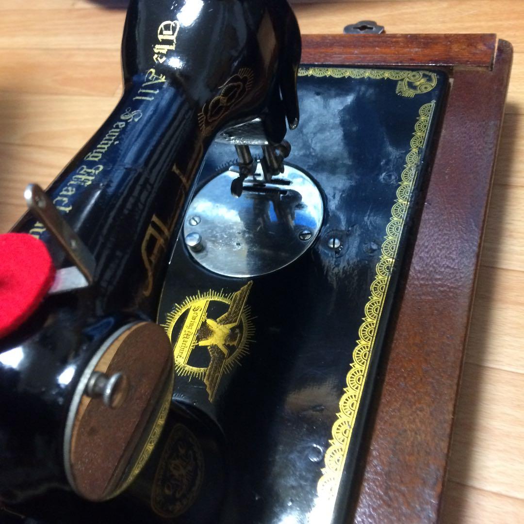 稀少 昭和レトロ　アンティーク ALL オールミシン 手回し ミシン