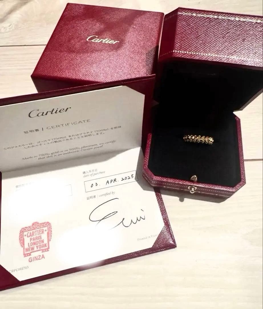 【値下げ】Cartier クラッシュドゥカルティエ　 53 YG リング