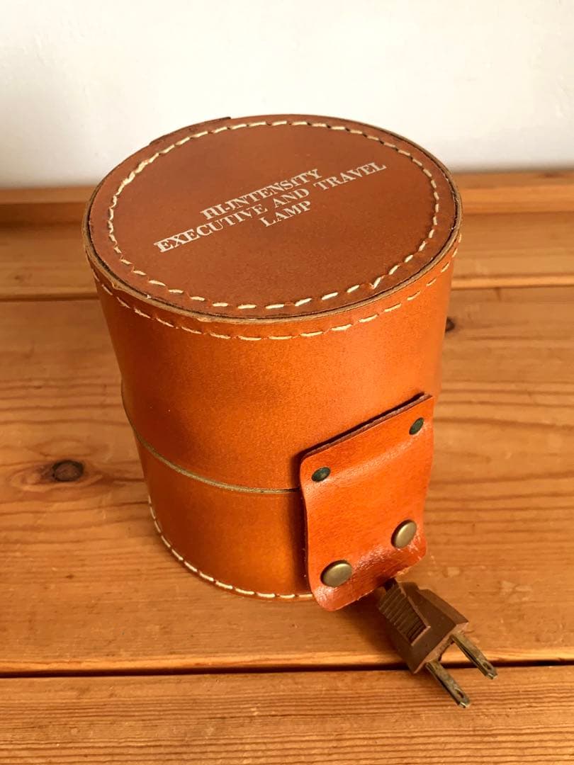 1960s ミッドセンチュリー　ビンテージ　レザー　ランプ　照明　電気スタンド