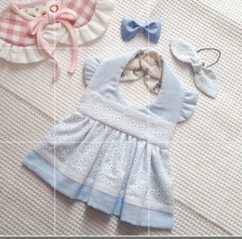 サークルレースのワンピーススタイ(サーモンピンク)