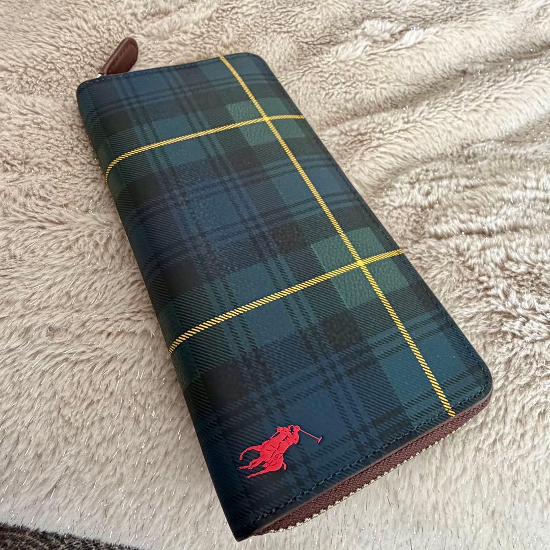 【超美品】ポロ ラルフローレン ラウンドファスナー長財布・ケースセット