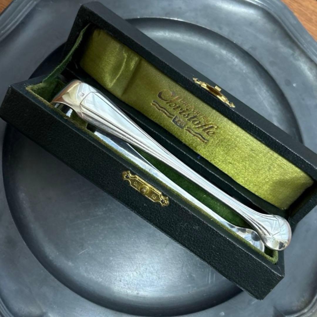 クリストフル　シュガートング　シルバープレート　箱つき