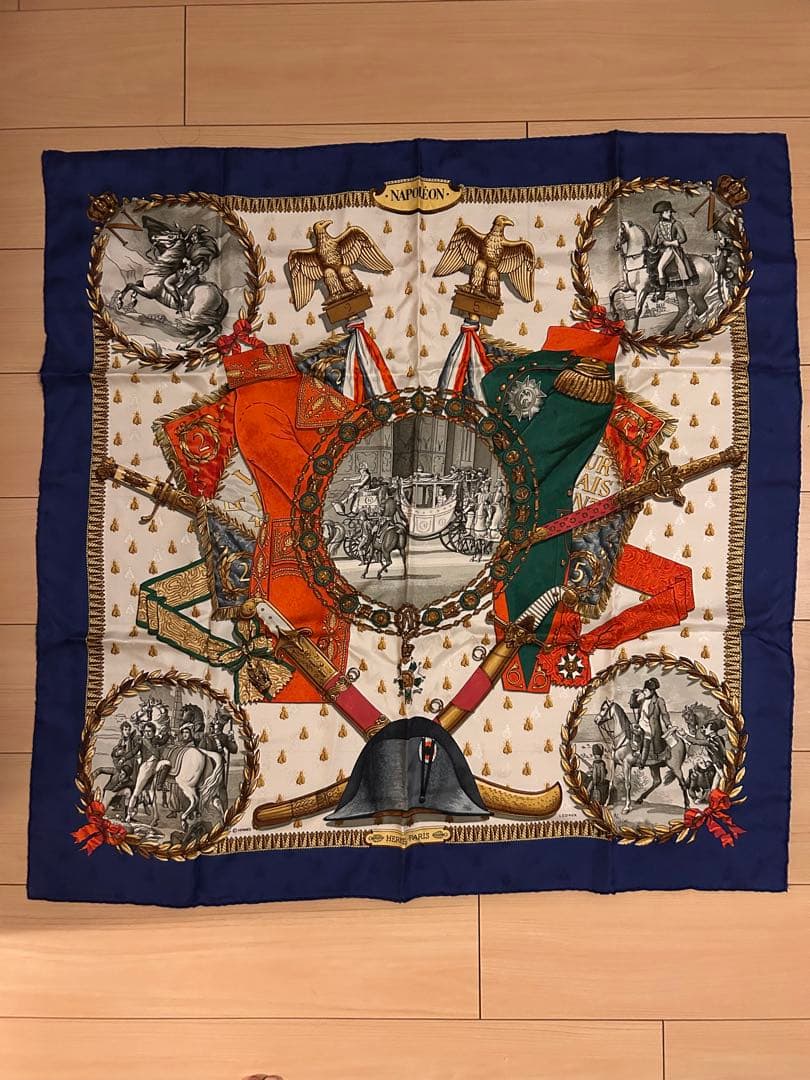 HERMES カレ シルクスカーフ 90cm
