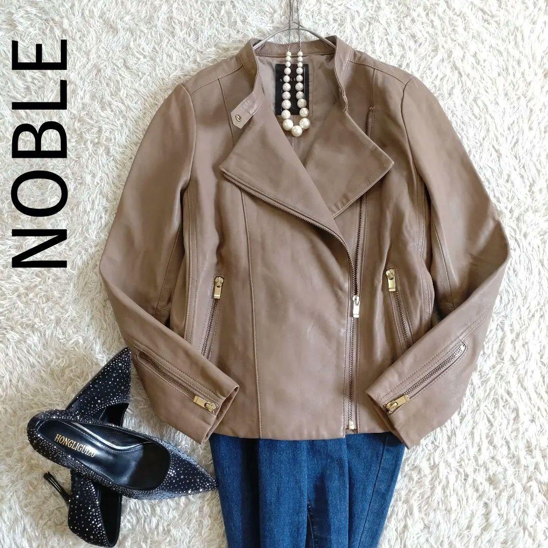 NOBLE　ソフトラムレザー　ダブルライダースジャケット