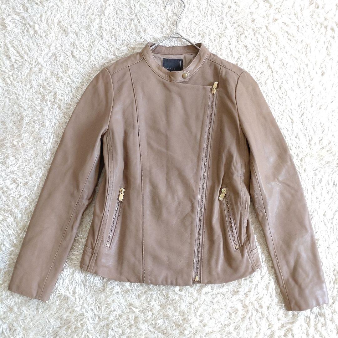 NOBLE　ソフトラムレザー　ダブルライダースジャケット