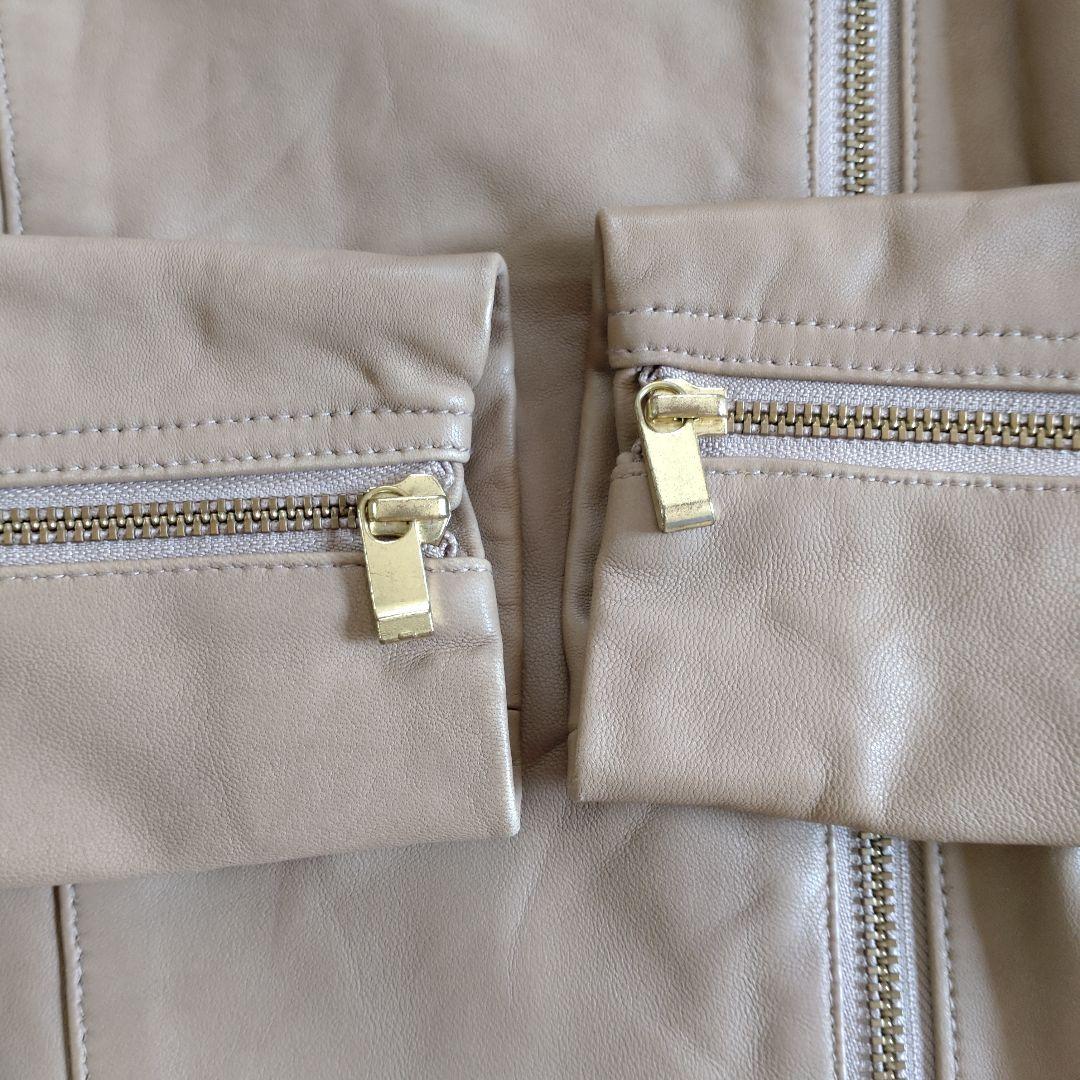 NOBLE　ソフトラムレザー　ダブルライダースジャケット