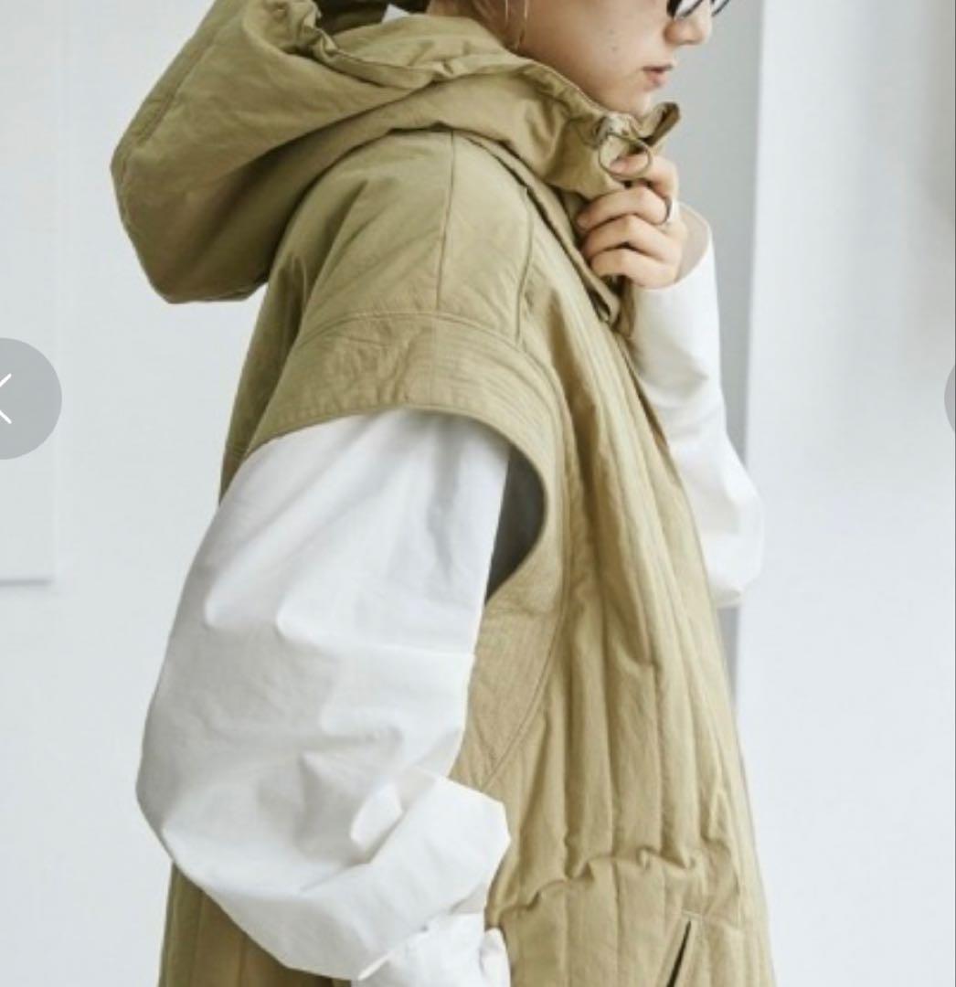 はなすけ☆☆TODAYFUL☆フーディキルティングダウンベスト