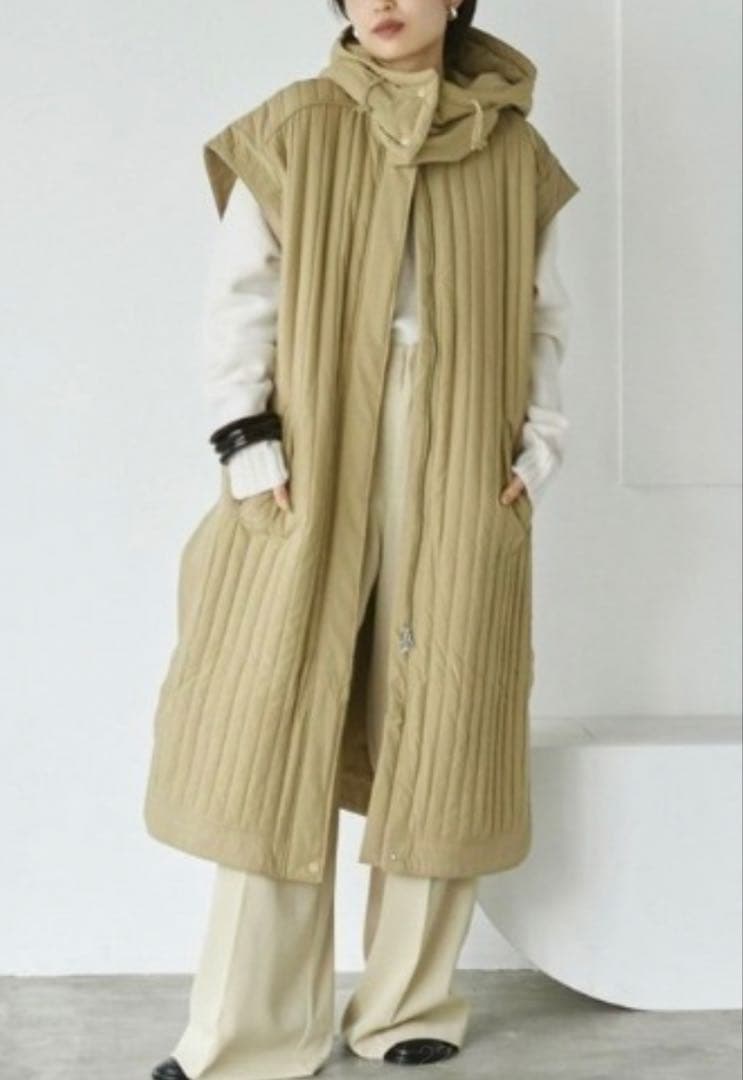 はなすけ☆☆TODAYFUL☆フーディキルティングダウンベスト